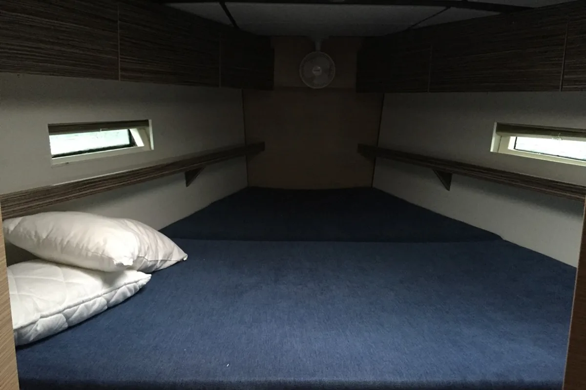 Cabin on BROMBONERO, a D&D Kufner 54 sailboat at Punat, Croatia