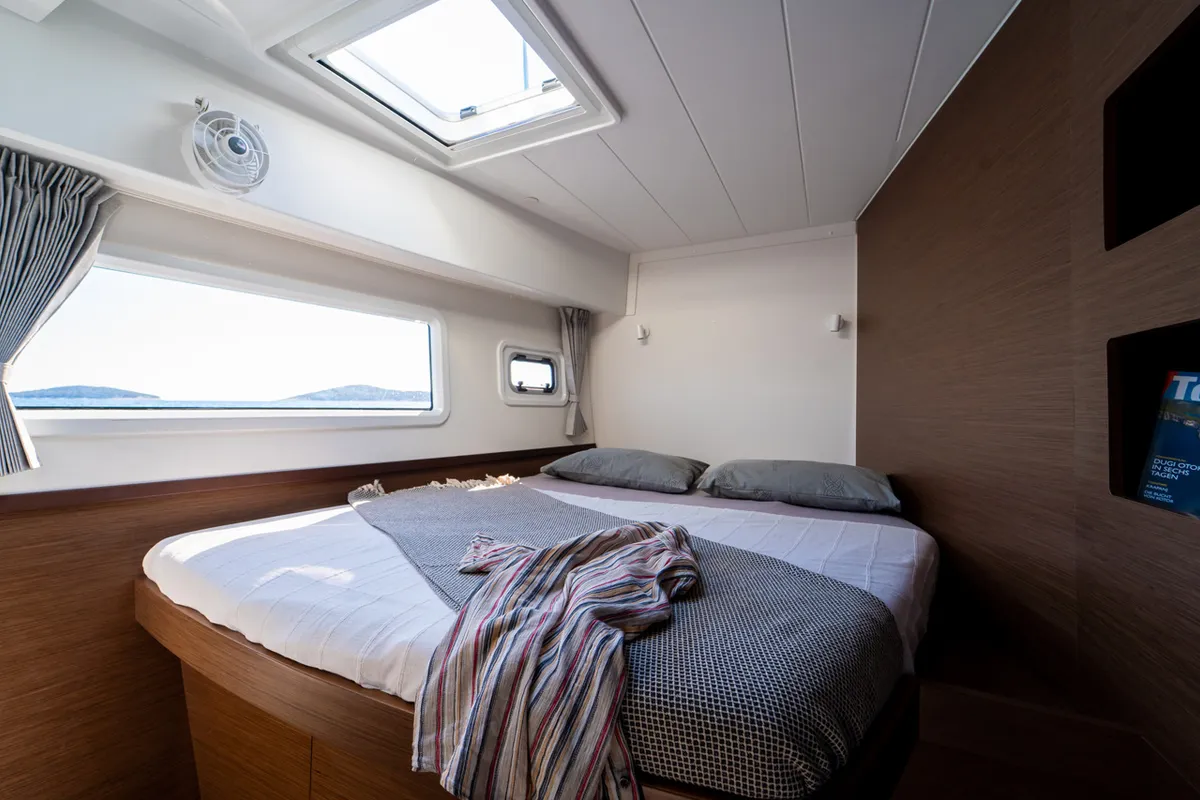 Cabin on Serenity, a Lagoon 42 catamaran at Grad Šibenik, Croatia
