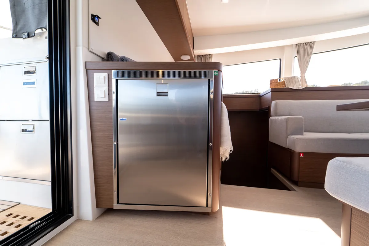 Galley of Serenity, a Lagoon 42 catamaran at Grad Šibenik, Croatia