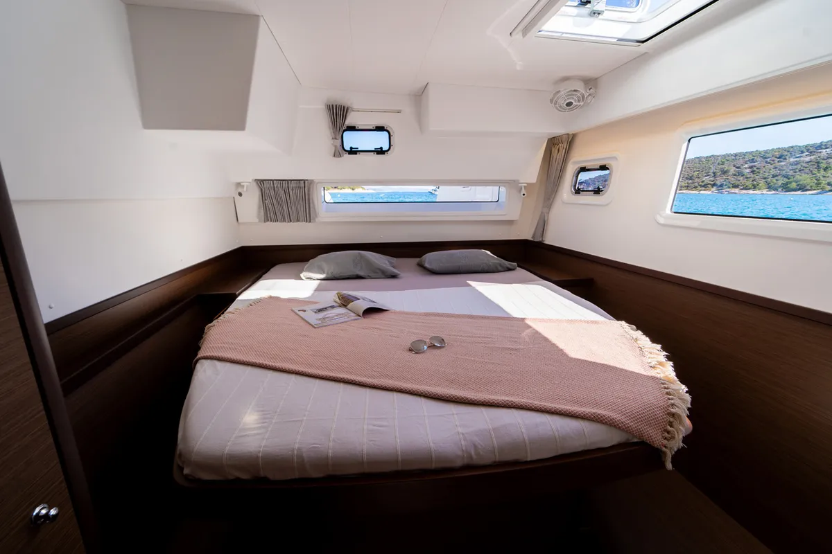 Cabin on Serenity, a Lagoon 42 catamaran at Grad Šibenik, Croatia