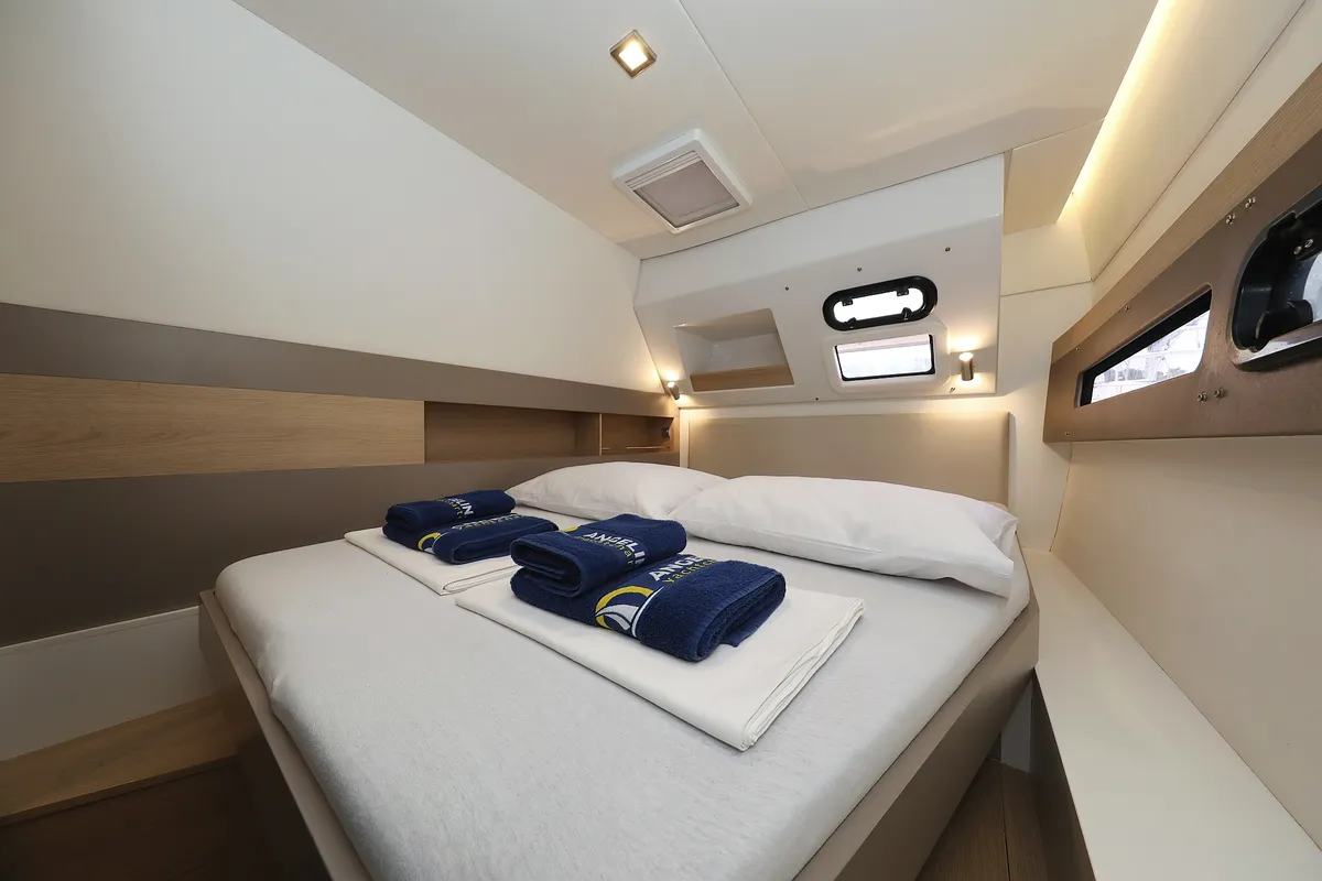 Cabin on Pandora V, a Bali 4.5 catamaran at Općina Rogoznica, Croatia