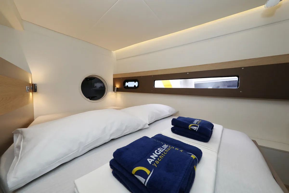 Cabin on Pandora V, a Bali 4.5 catamaran at Općina Rogoznica, Croatia