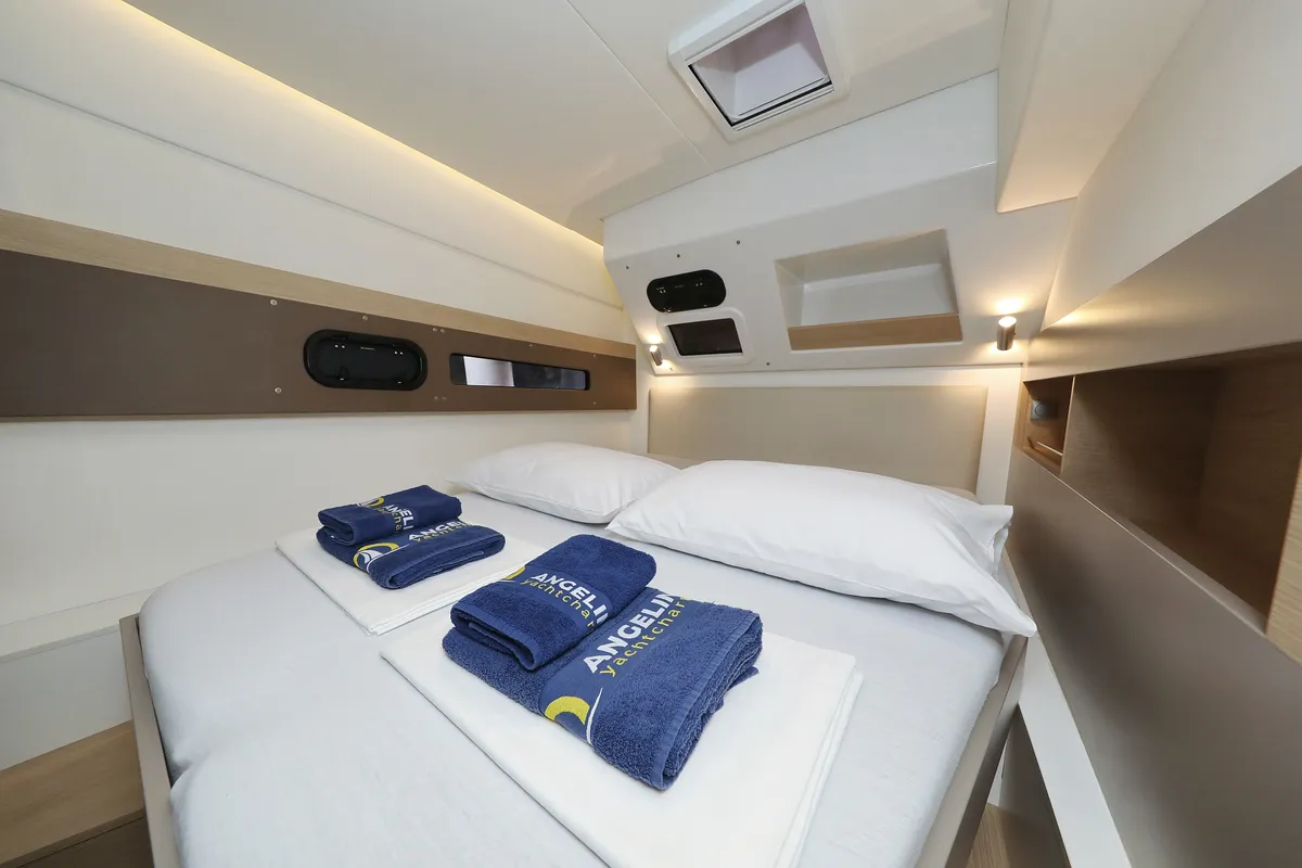Cabin on Pandora V, a Bali 4.5 catamaran at Općina Rogoznica, Croatia