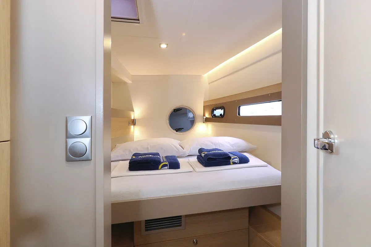 Cabin on Pandora V, a Bali 4.5 catamaran at Općina Rogoznica, Croatia