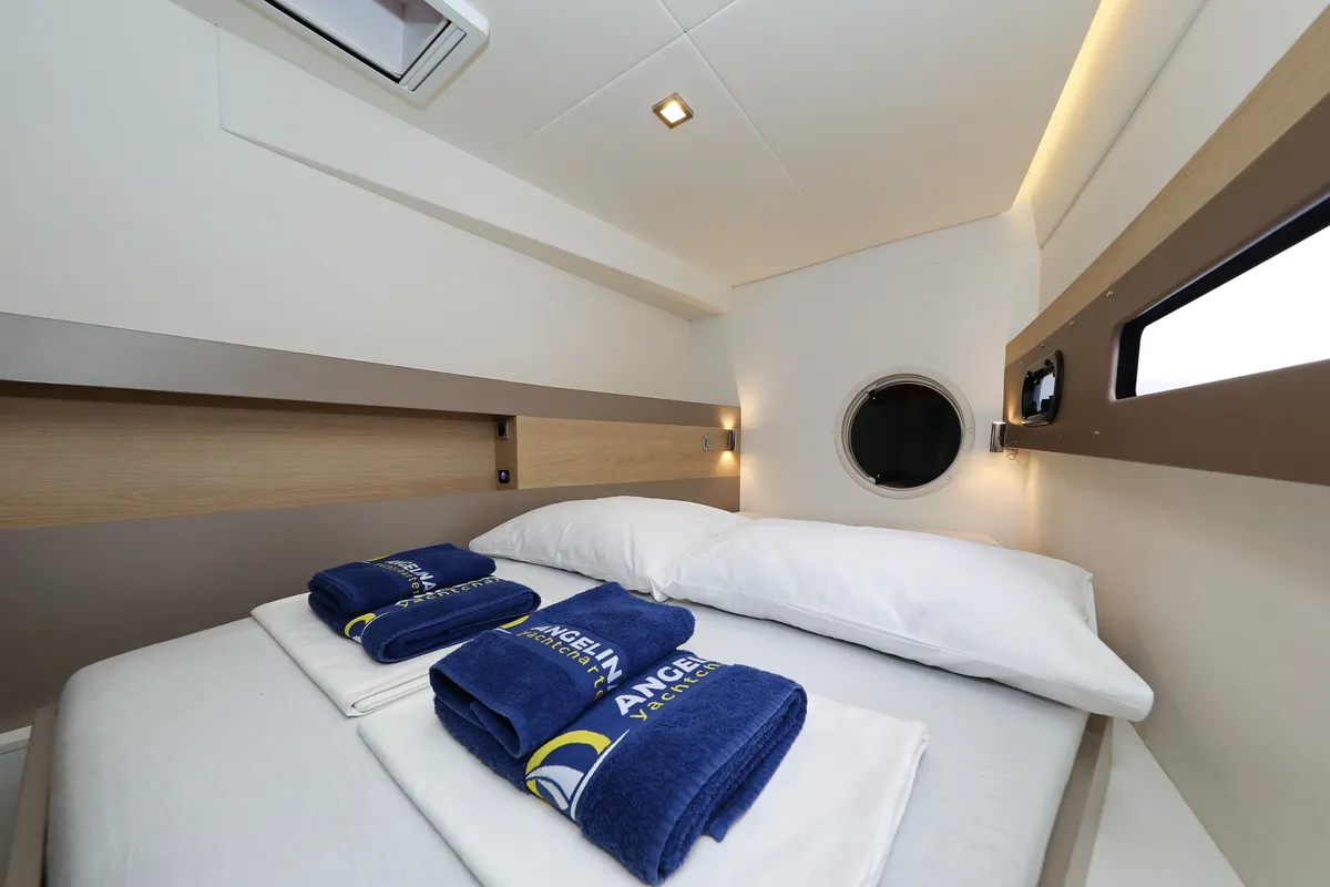 Cabin on Pandora V, a Bali 4.5 catamaran at Općina Rogoznica, Croatia