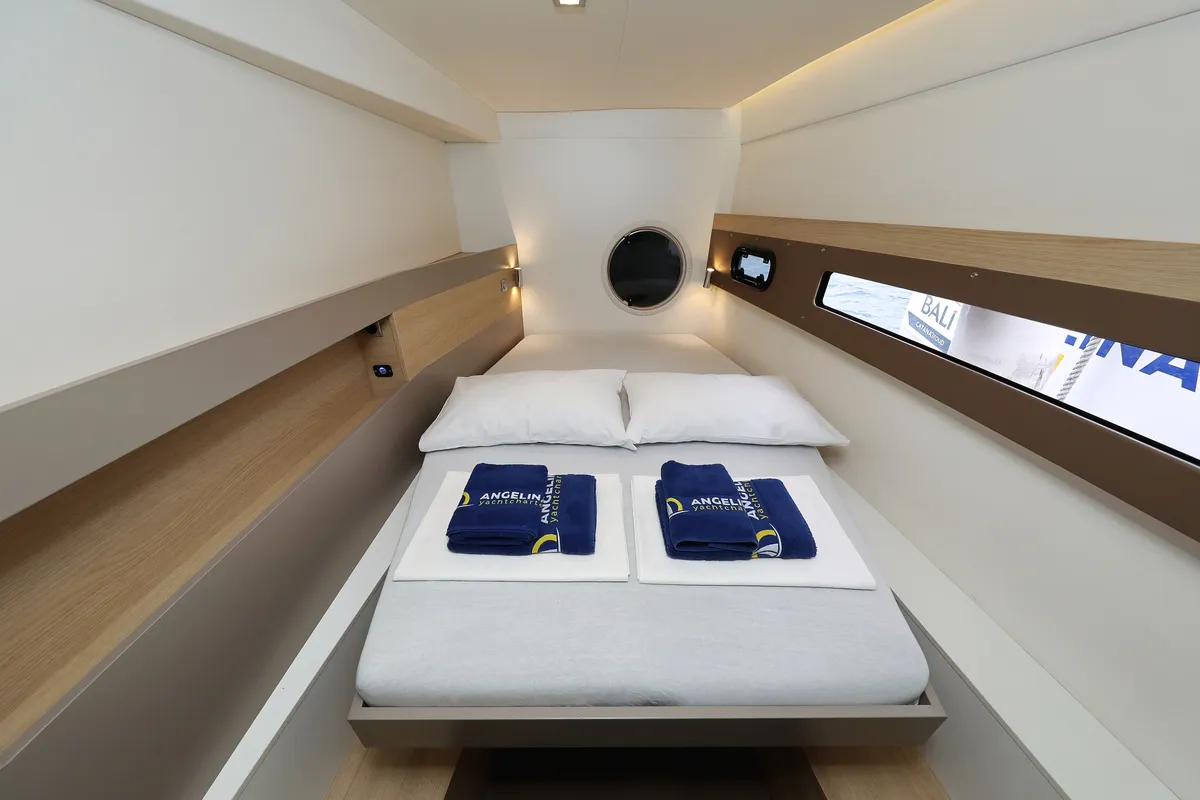 Cabin on Pandora V, a Bali 4.5 catamaran at Općina Rogoznica, Croatia