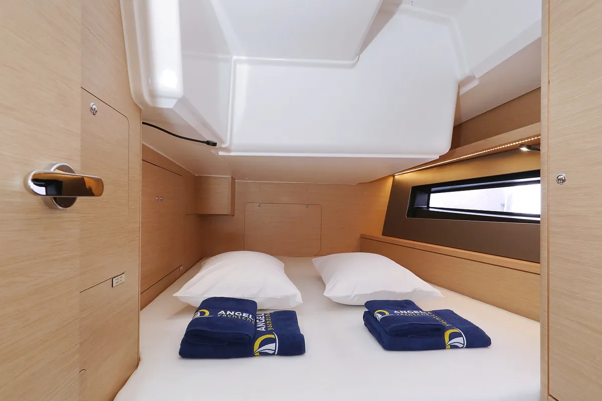 Cabin on Kairos, a Dufour 41 sailboat at Grad Biograd na Moru, Croatia