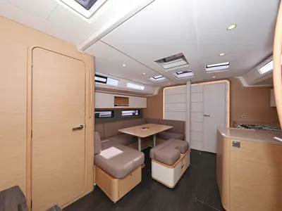 Galley of Kairos, a Dufour 41 sailboat at Grad Biograd na Moru, Croatia