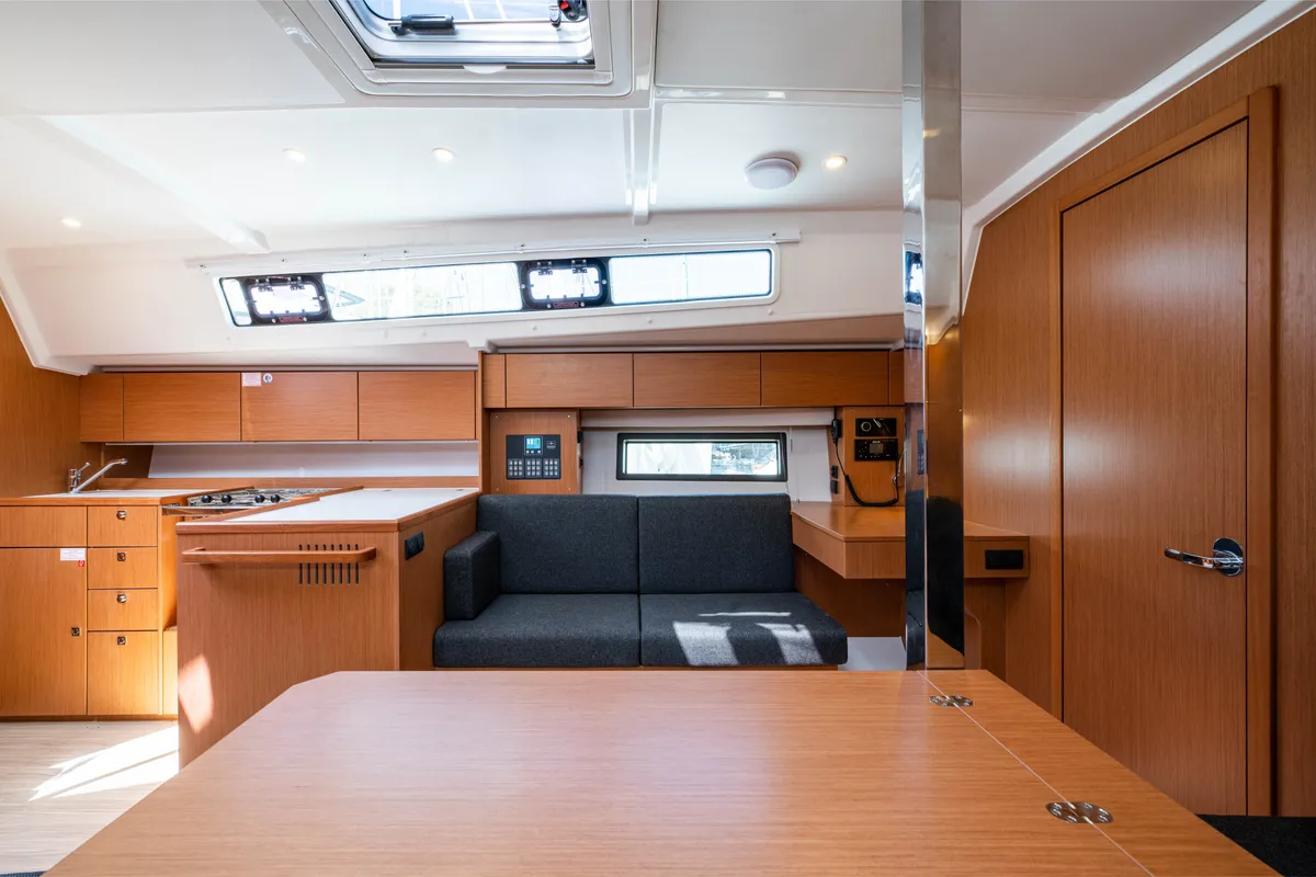 Salon of Rosario, a Bavaria C42 sailboat at Municipal Unit of Lefkada, Greece