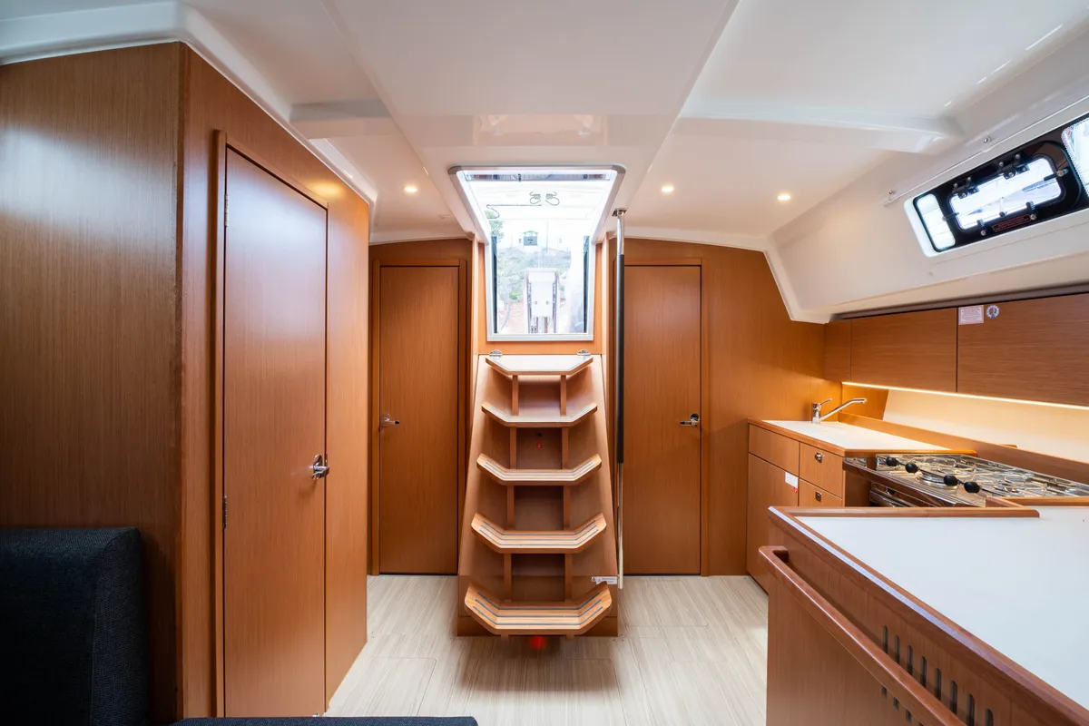 Salon of Rosario, a Bavaria C42 sailboat at Municipal Unit of Lefkada, Greece