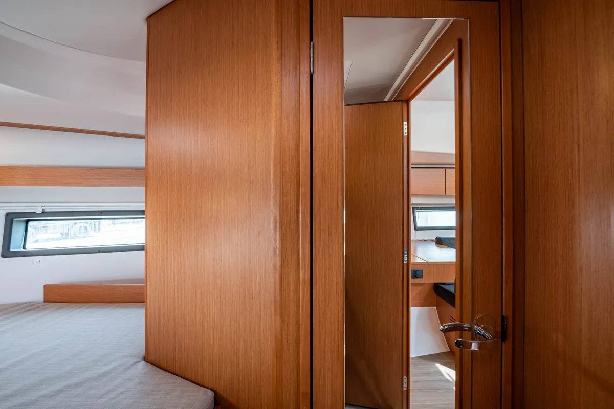 Cabin on Rosario, a Bavaria C42 sailboat at Municipal Unit of Lefkada, Greece