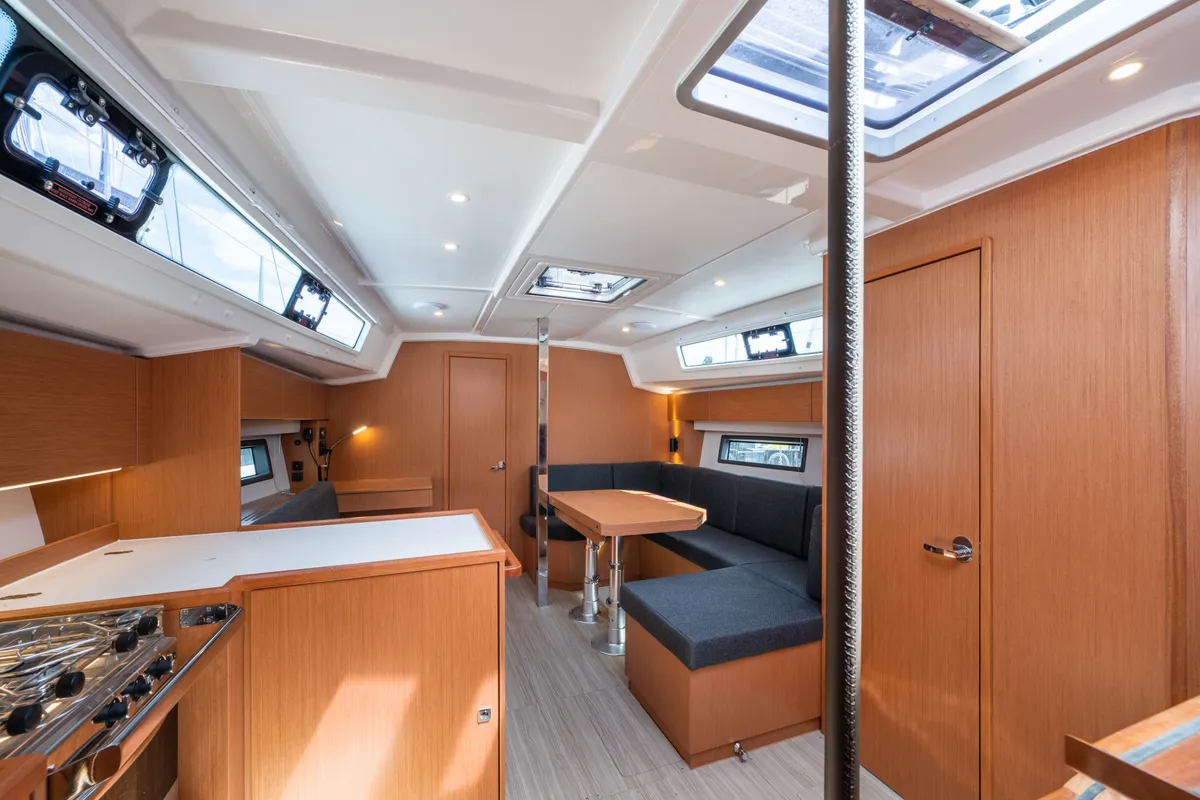Salon of Rosario, a Bavaria C42 sailboat at Municipal Unit of Lefkada, Greece