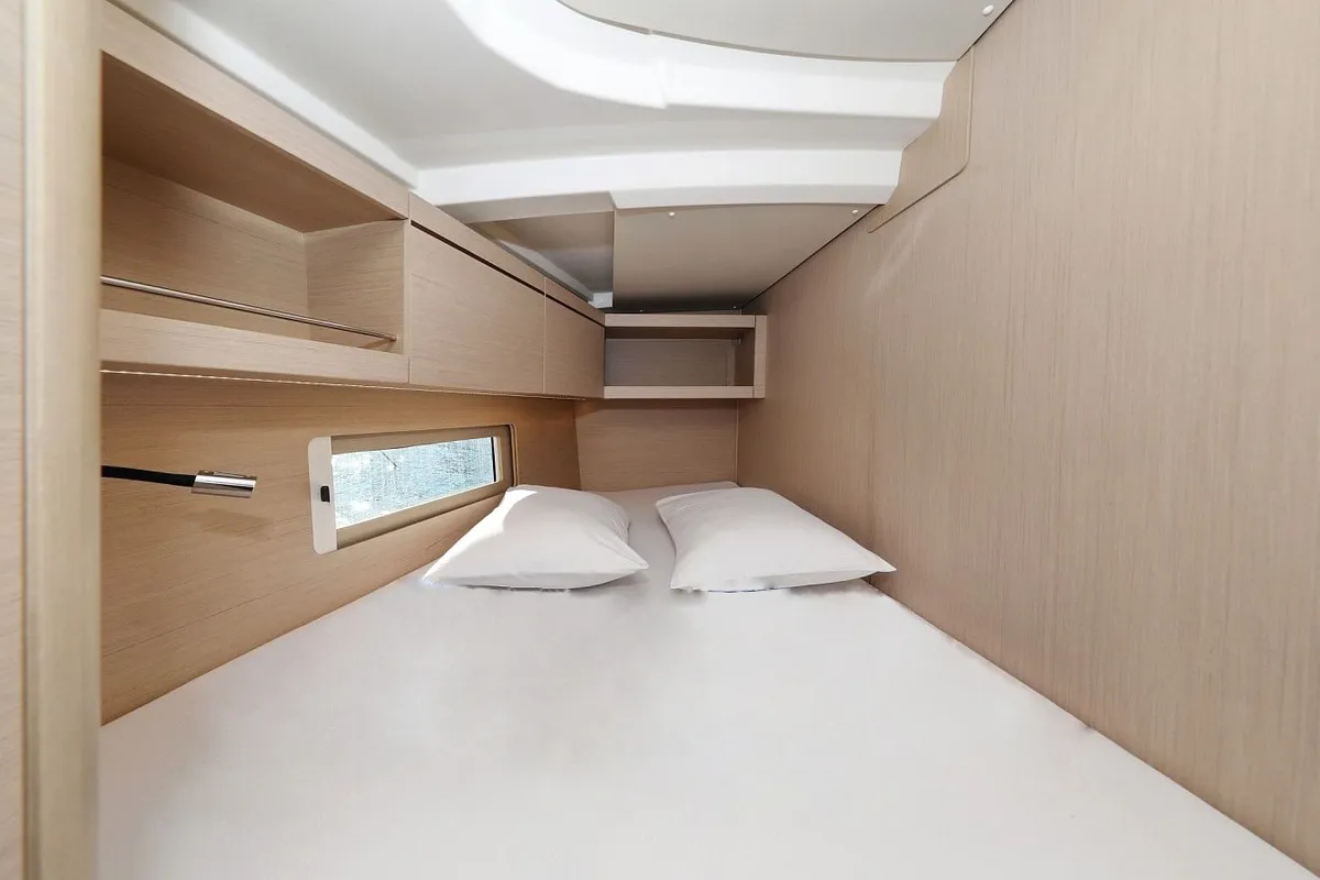 Cabin on Melissa, a Beneteau Oceanis 46.1 sailboat at Fethiye, Turkey