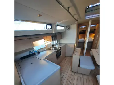 Galley of Melissa, a Beneteau Oceanis 46.1 sailboat at Fethiye, Turkey