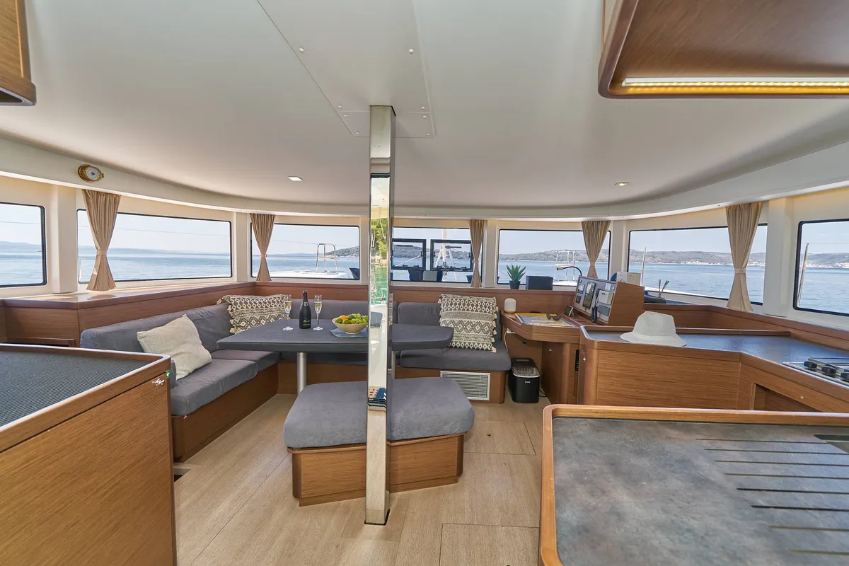 Cabin on Aura, a Lagoon 42 catamaran at Grad Kaštela, Croatia
