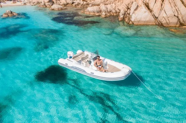 Exterior view of Capelli Tempest 570, a RIB at Cannigione, Italy