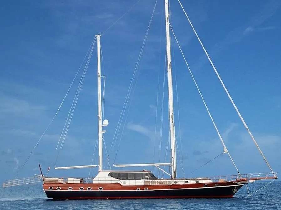 Exterior view of Dragon Fly, a Gulet Custom built 183 motor yacht at Bodrum, Turkey