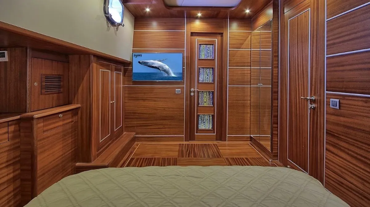 Cabin on Dragon Fly, a Gulet Custom built 183 motor yacht at Bodrum, Turkey