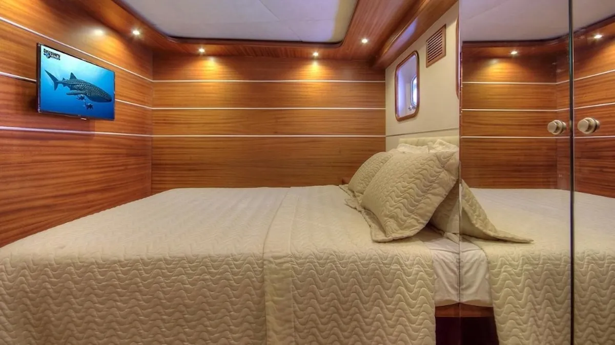 Cabin on Dragon Fly, a Gulet Custom built 183 motor yacht at Bodrum, Turkey