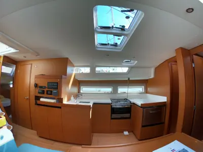 Galley of Nonna, a Jeanneau Sun Odyssey 490 sailboat at Šibenik, Croatia