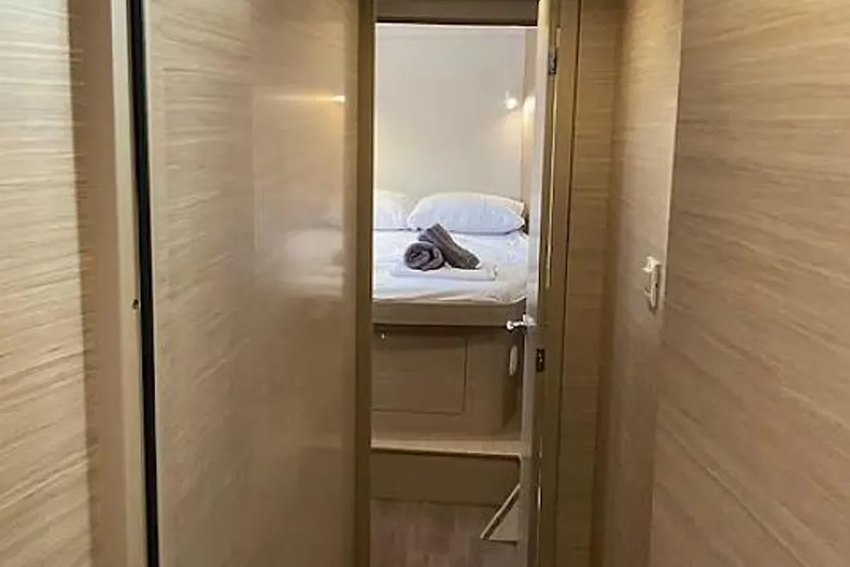 Cabin on Bob, a Lagoon 42 catamaran at Athens, Greece
