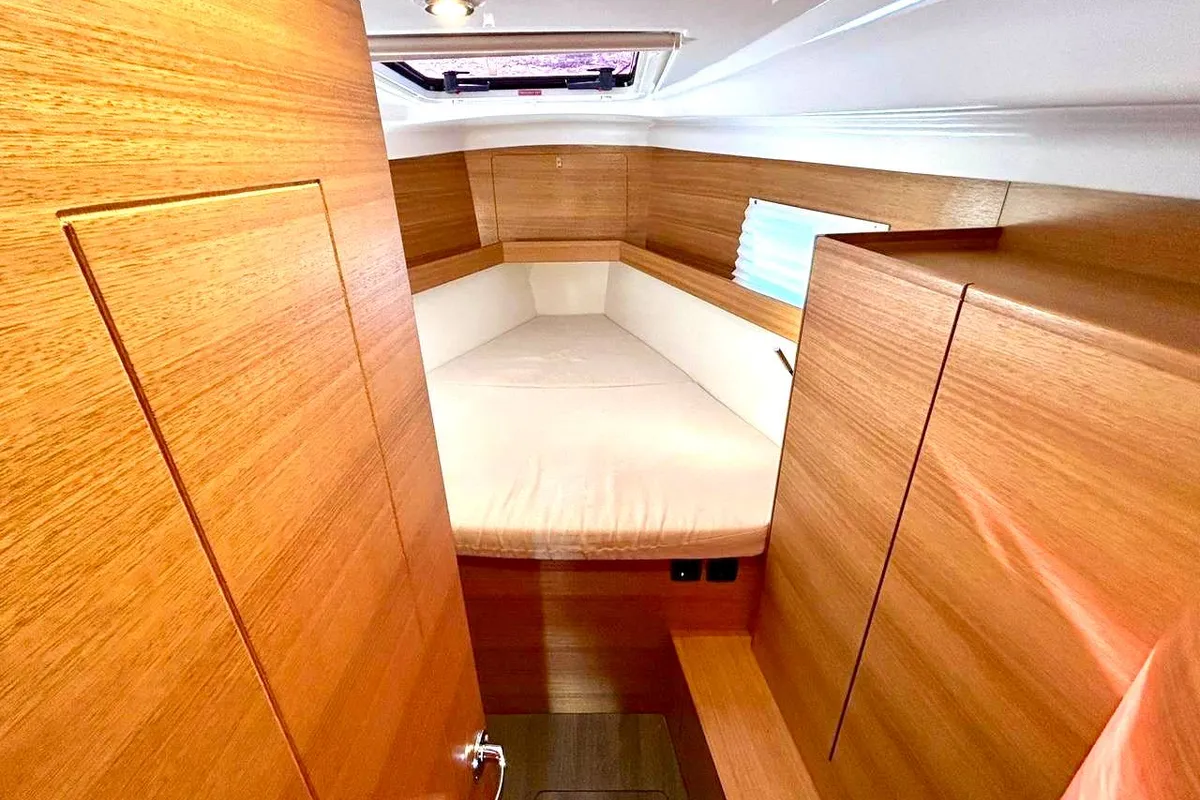 Salon of Aetna, a Elan Impression 45.1 sailboat at Capo d'Orlando, Italy