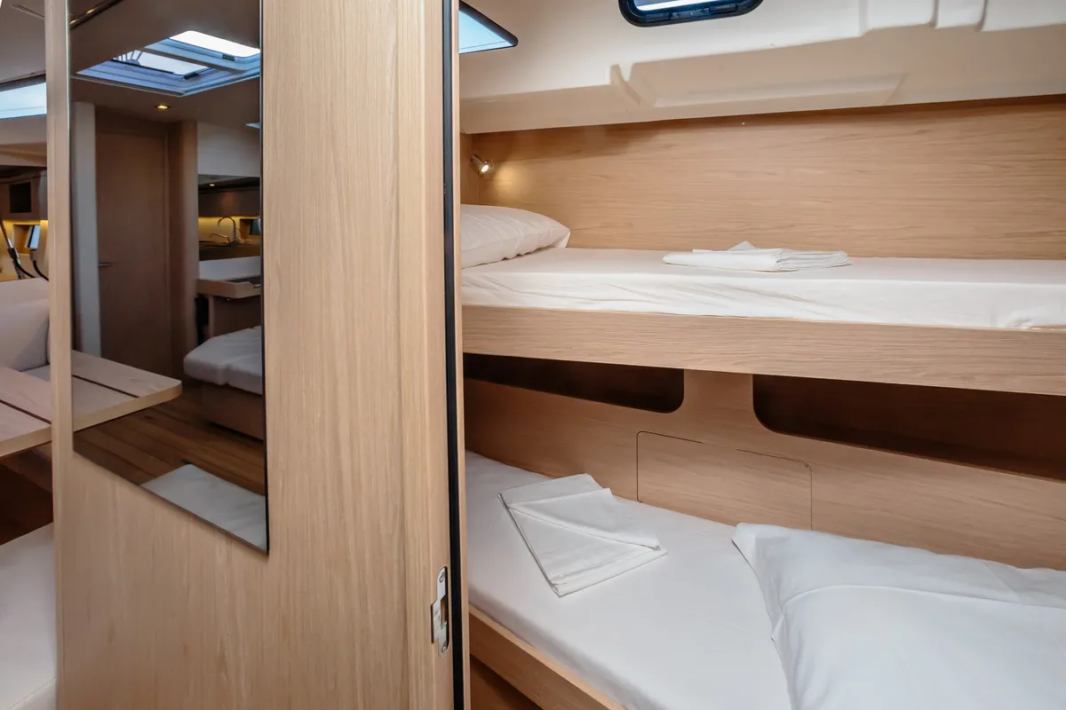 Cabin on Beneteau Oceanis 51.1, a sailboat at Tonnarella, Italy