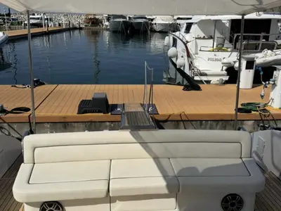 Pa' Que' Mas, a Cayman 55 catamaran at Salerno, Italy