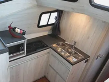 Galley of Minuetto8 - Comfort 2, a Cygnet Minuetto 8+ motorboat at Casier, Italy
