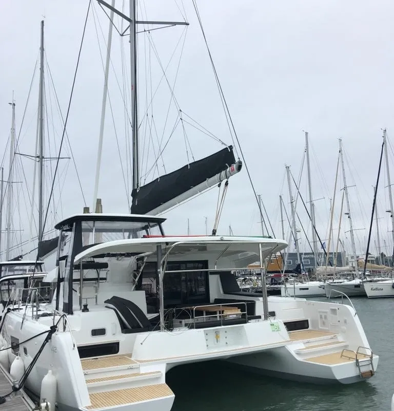Exterior view of Affligem, a Lagoon 42 catamaran at Alameda, United States