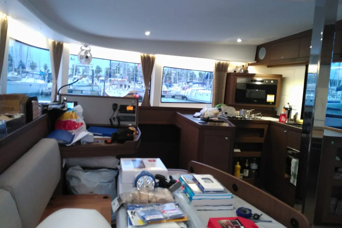 Salon of Affligem, a Lagoon 42 catamaran at Alameda, United States