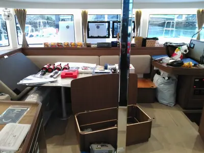 Salon of Affligem, a Lagoon 42 catamaran at Alameda, United States