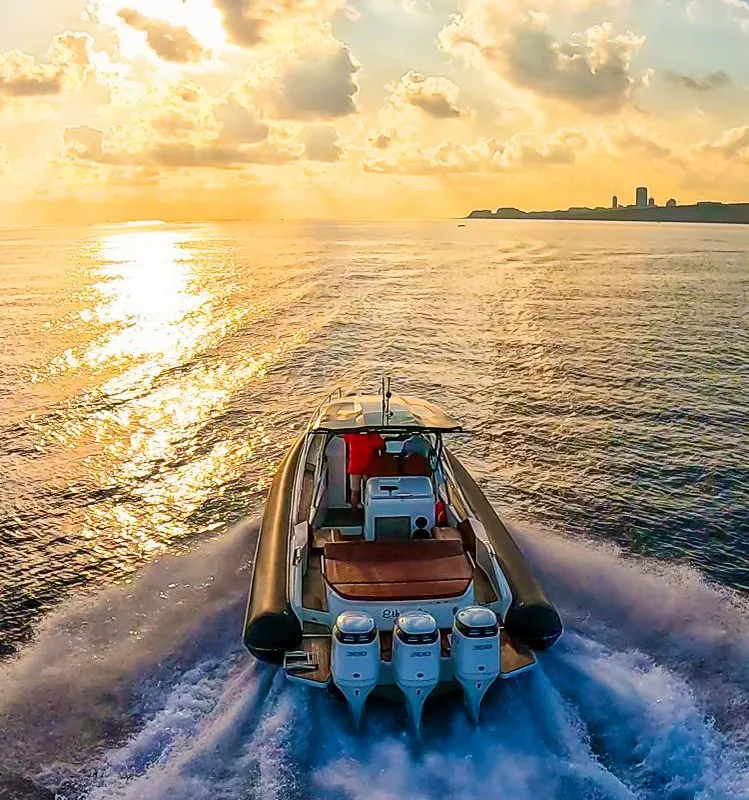 Exterior view of Ethan Jo, a Nuova Jolly Prince 38 Sport Cabin motorboat at Msida, Malta