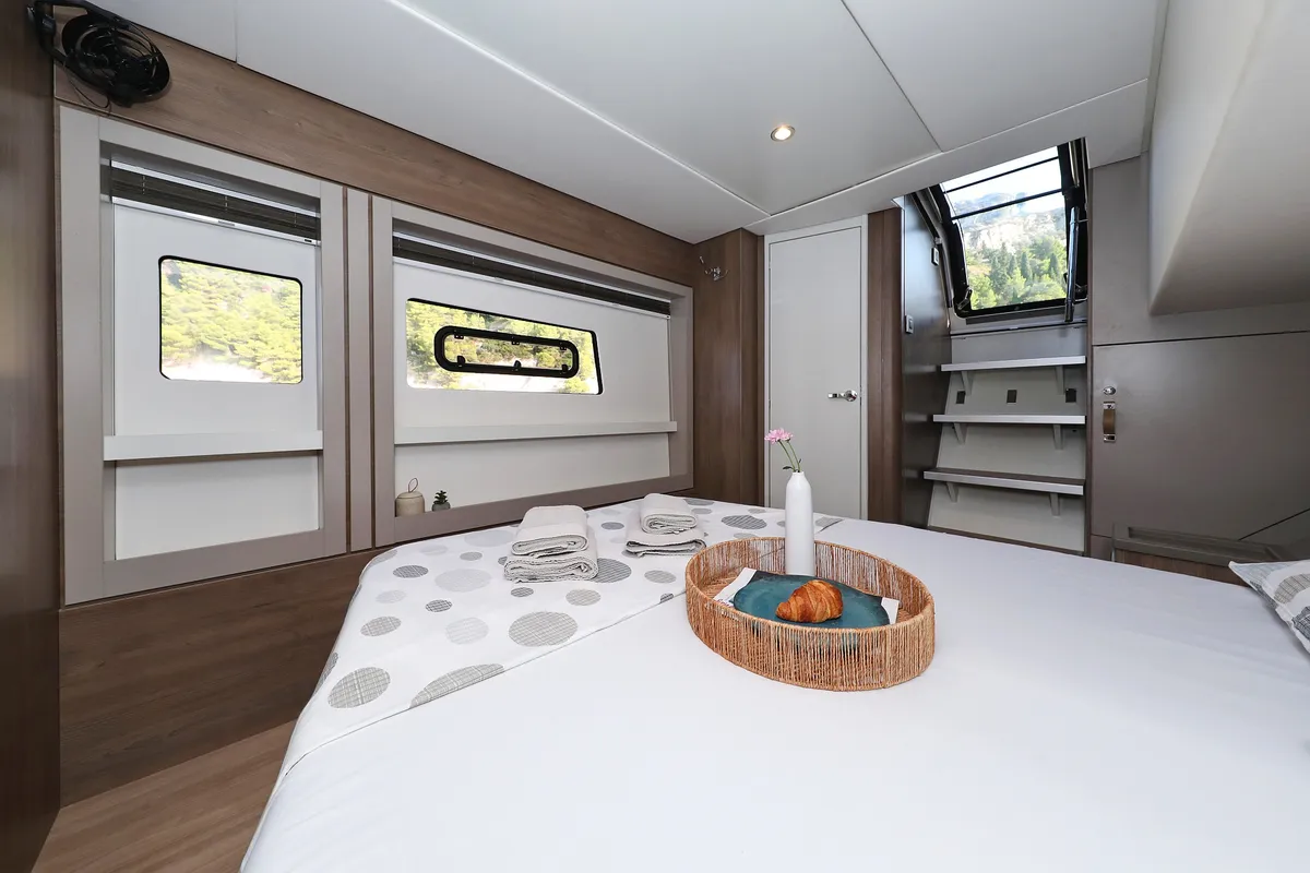 Cabin on La Vie Est Belle, a Bali 4.8 catamaran at Seget Donji, Croatia
