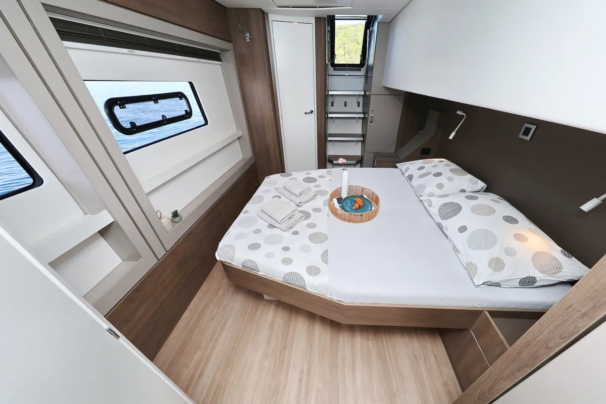 Cabin on La Vie Est Belle, a Bali 4.8 catamaran at Seget Donji, Croatia