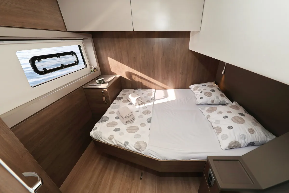 Cabin on La Vie Est Belle, a Bali 4.8 catamaran at Seget Donji, Croatia