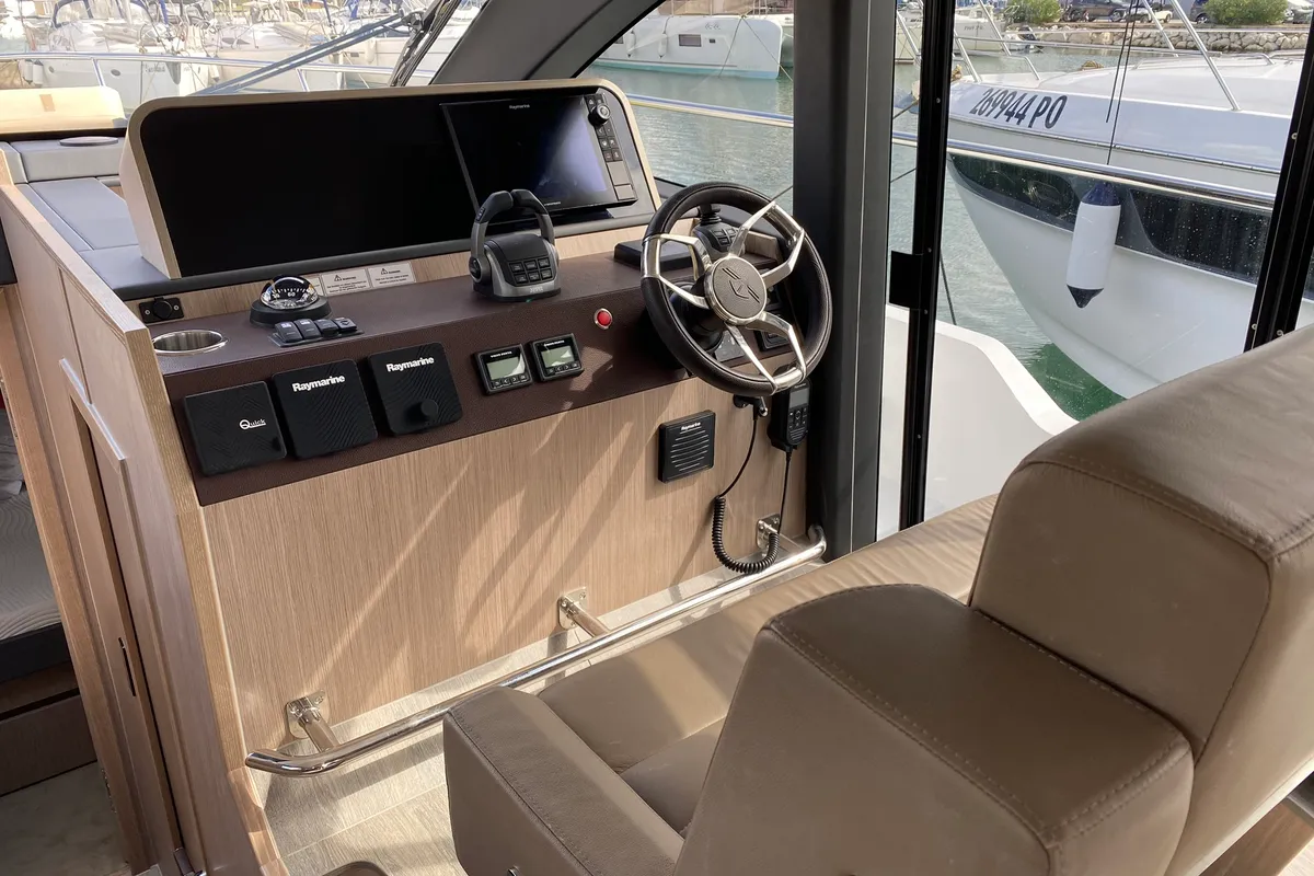 Blue Lagoon II, a Sealine F430 motor yacht at Grad Pula, Croatia