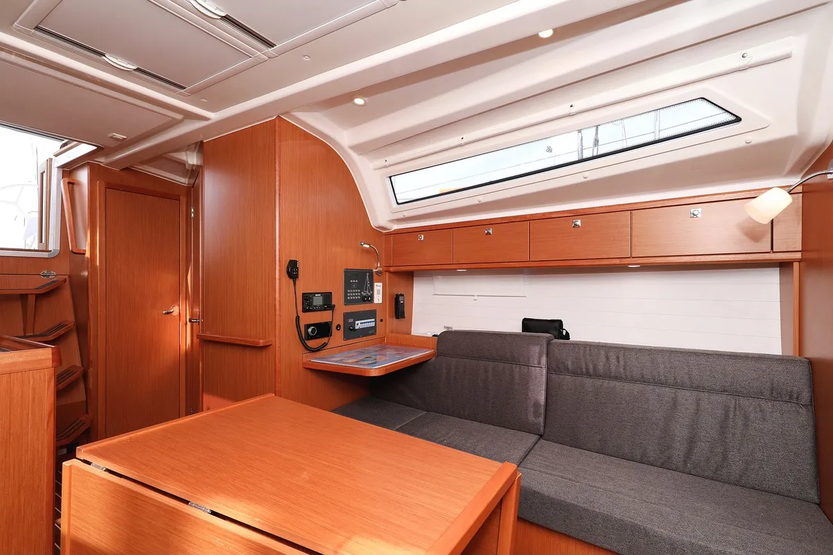 Salon of aMore, a Bavaria Cruiser 37 sailboat at Pirovac, Croatia