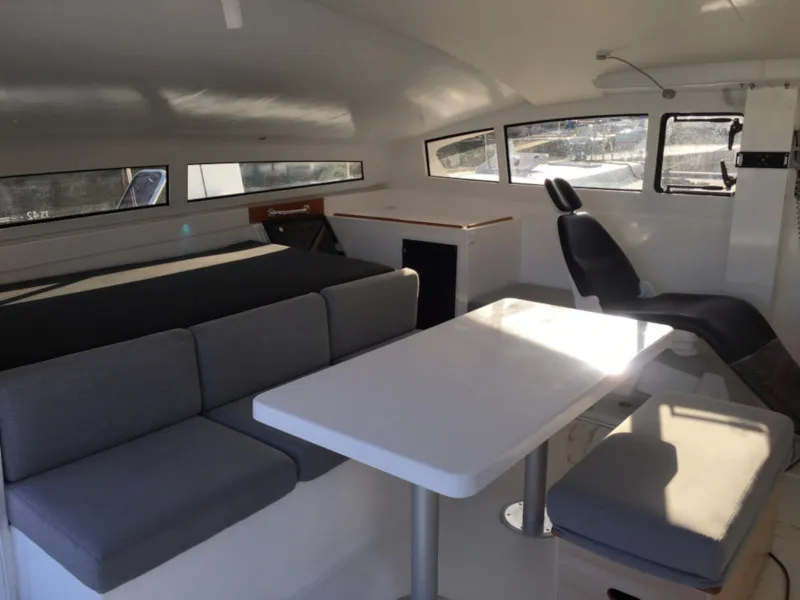 Salon of Marsaudon Composites TS 42, a catamaran at Alameda, United States