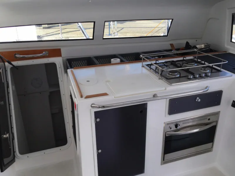 Galley of Marsaudon Composites TS 42, a catamaran at Alameda, United States