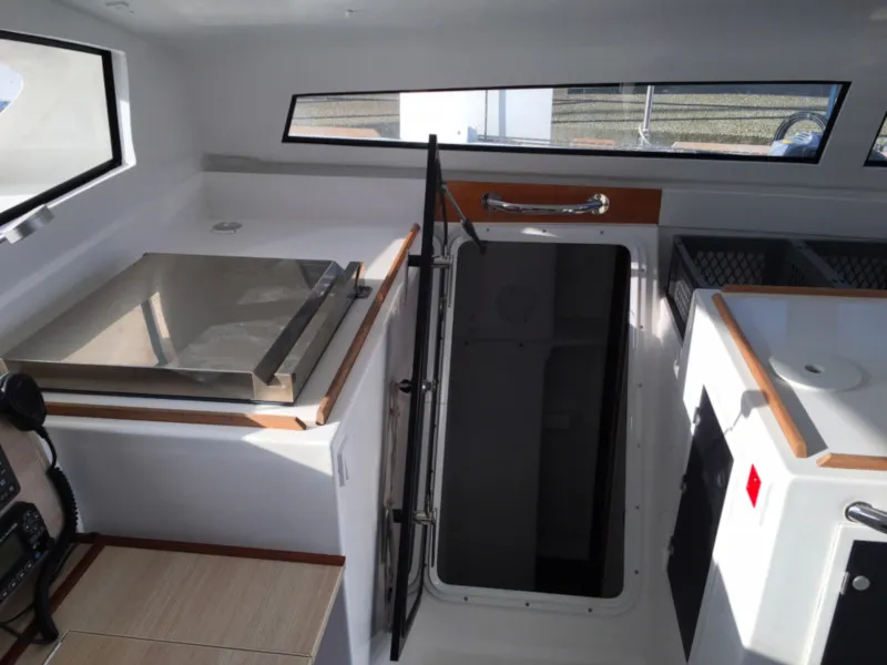 Galley of Marsaudon Composites TS 42, a catamaran at Alameda, United States