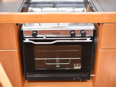 Galley of Bavaria Cruiser 46, a sailboat at Zadar, Croatia