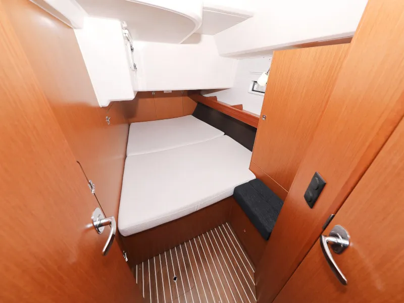Cabin on Bavaria Cruiser 46, a sailboat at Zadar, Croatia