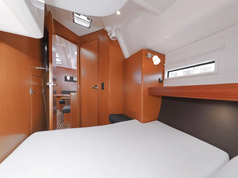 Cabin on Bavaria Cruiser 46, a sailboat at Zadar, Croatia