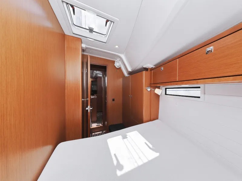 Cabin on Bavaria Cruiser 46, a sailboat at Zadar, Croatia