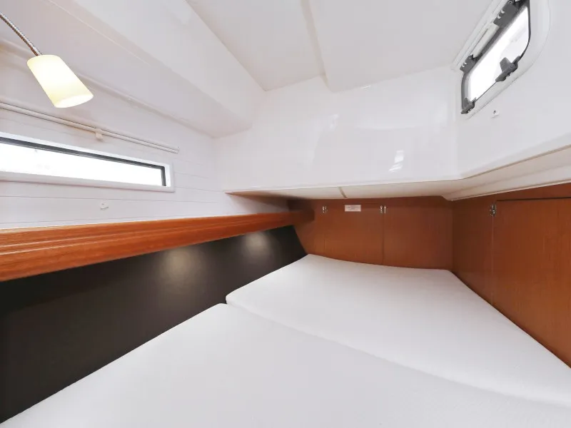 Cabin on Bavaria Cruiser 46, a sailboat at Zadar, Croatia