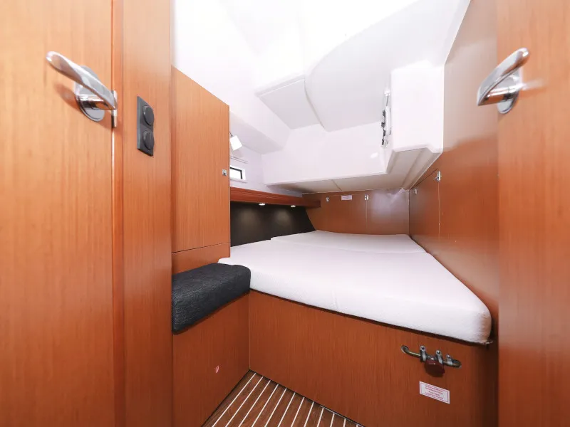 Cabin on Bavaria Cruiser 46, a sailboat at Zadar, Croatia