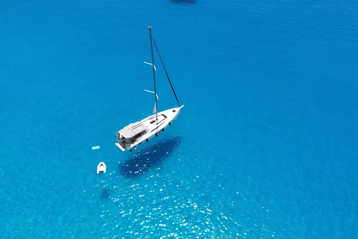 Exterior view of Princess Oceana, a Beneteau Oceanis 51.1 sailboat at Municipal Unit of Ellomenos, Greece