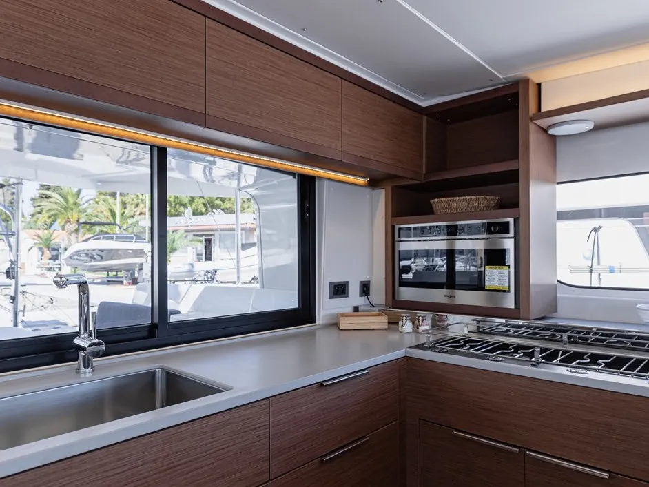 Galley of Galeb, a Lagoon 46 catamaran at Seget Donji, Croatia
