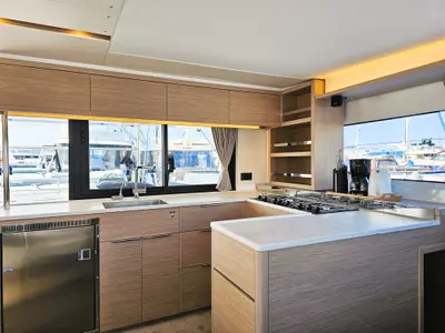 Galley of Galeb, a Lagoon 46 catamaran at Seget Donji, Croatia